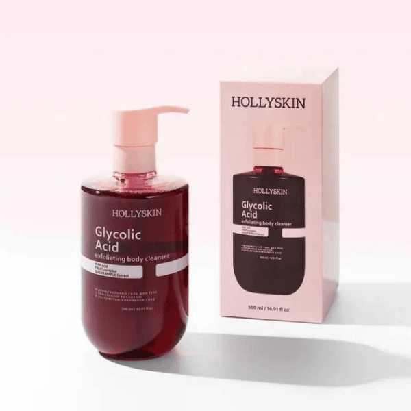 Exfoliating Body Cleansing Gel With Glycolic Acid And Maple Juice Extract Glycolic Acid 500