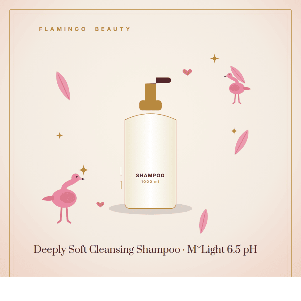 Deeply Soft Cleansing Shampoo · M*Light 6.5 pH