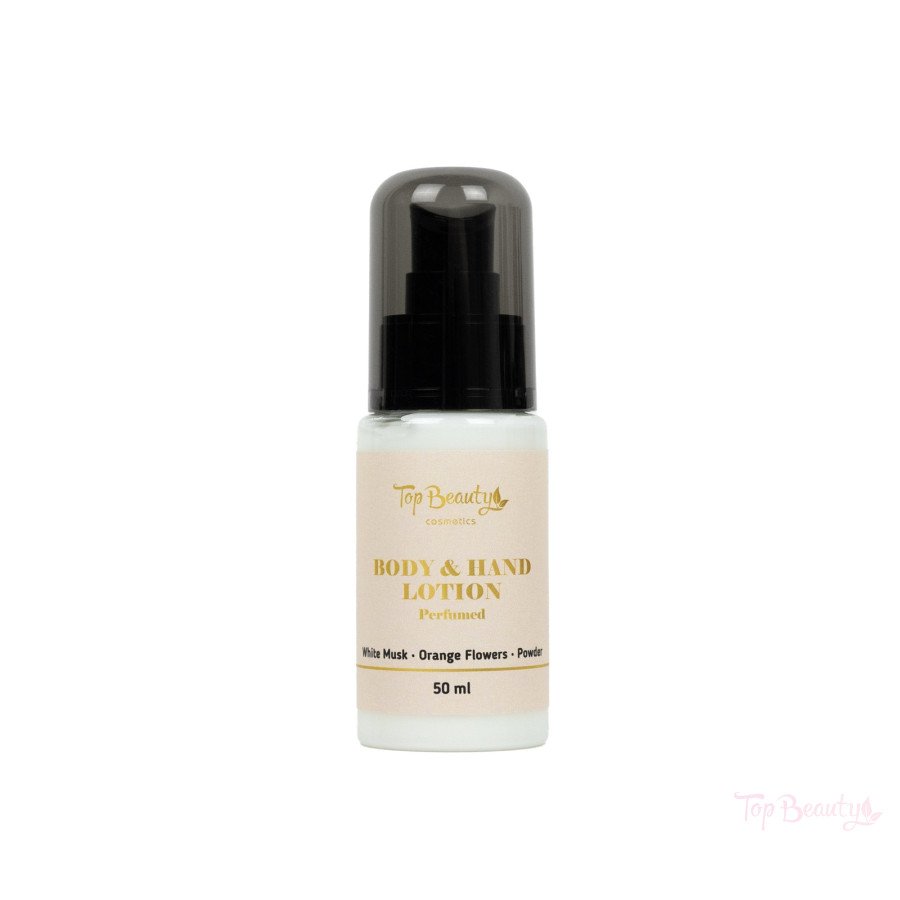 Hand And Body Lotion Perfumed 50 Ml. White Musk - Orange Flowers - Powder.
