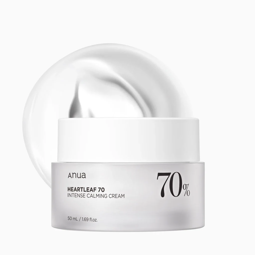 Heartleaf 70% Intense Calming Cream Soothing Face Cream With Houttuyinia Extract